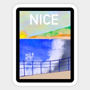 Nice, French Riviera Sticker